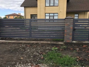 Забор жалюзи 72 метра фото в Малино